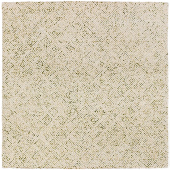 Zoe ZZ1 Lime 4' x 4' Square Rug