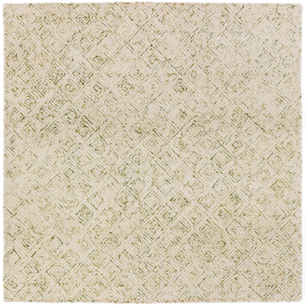 Zoe ZZ1 Lime 6' x 6' Square Rug