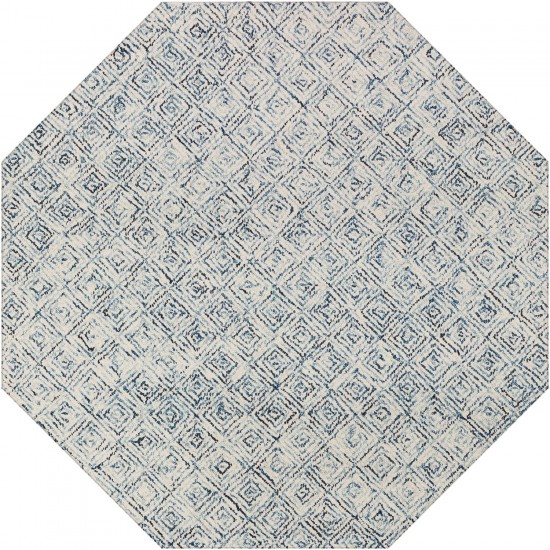 Zoe ZZ1 Navy 10' x 10' Octagon Rug