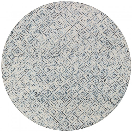 Zoe ZZ1 Navy 10' x 10' Round Rug