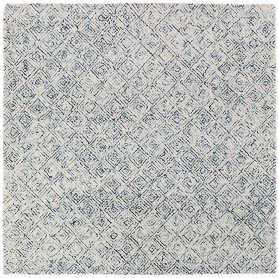 Zoe ZZ1 Navy 4' x 4' Square Rug