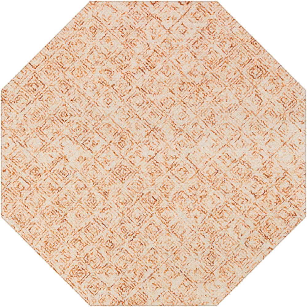 Zoe ZZ1 Orange 12' x 12' Octagon Rug