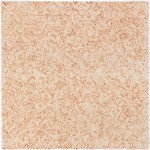 Zoe ZZ1 Orange 6\' x 6\' Square Rug