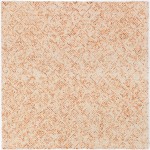 Zoe ZZ1 Orange 8' x 8' Square Rug