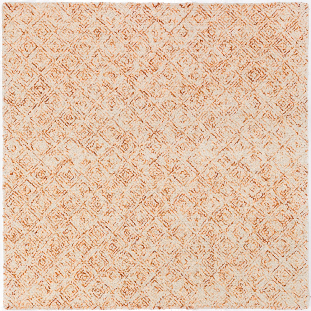 Zoe ZZ1 Orange 8' x 8' Square Rug