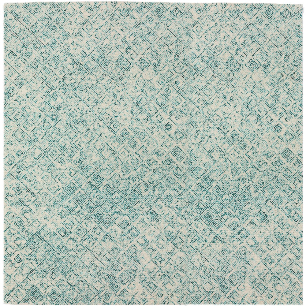 Zoe ZZ1 Teal 10' x 10' Square Rug