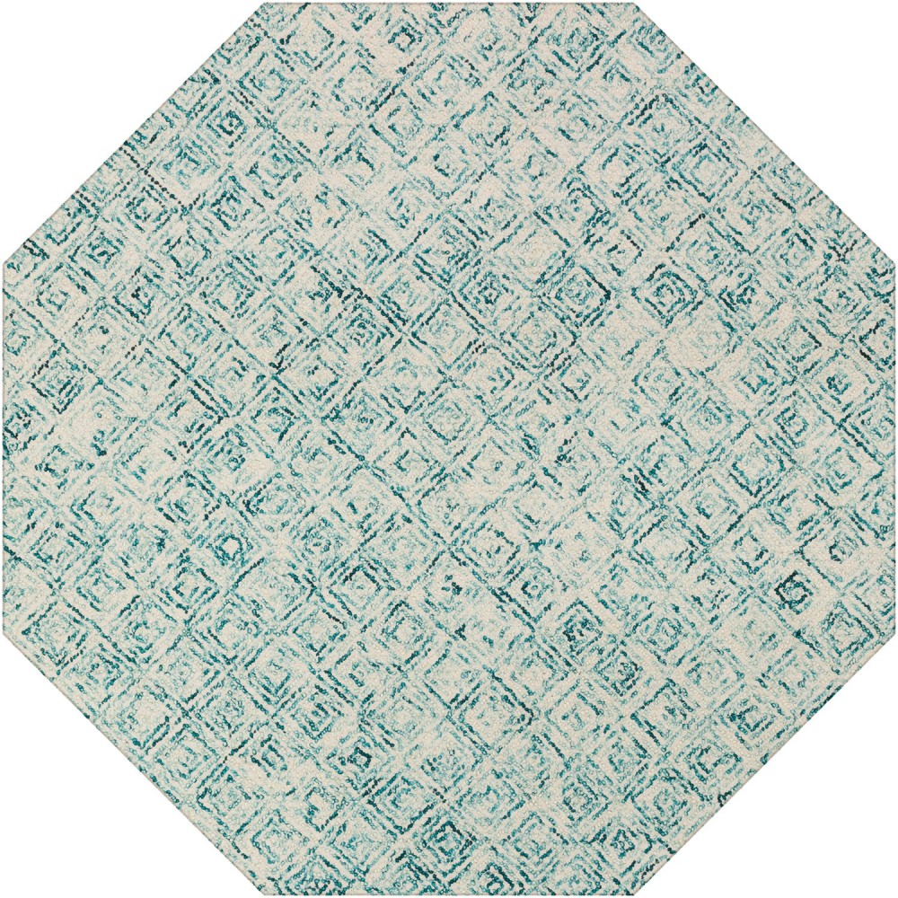 Zoe ZZ1 Teal 12' x 12' Octagon Rug