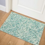 Zoe ZZ1 Teal 2' x 3' Rug