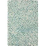 Zoe ZZ1 Teal 2'3" x 7'6" Runner Rug