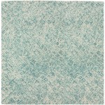 Zoe ZZ1 Teal 4' x 4' Square Rug