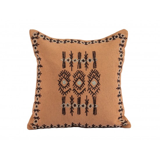 Cushion Cotton GIVA Square w/ Embroidery 20x20"