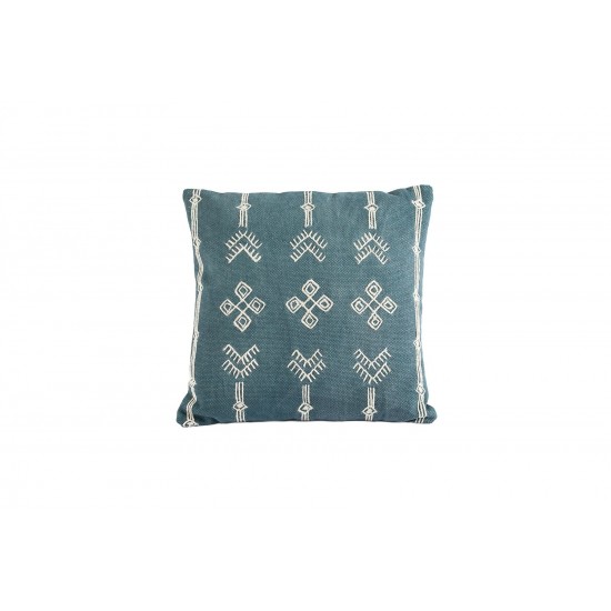 Cushion Cotton ARYA Blue 14x25"