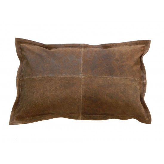 Cushion Cowhide Vintage Chestnut 15x23"