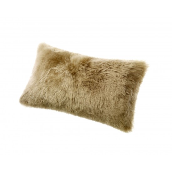 Cushion Longwool 11x22" Flax TAUPE