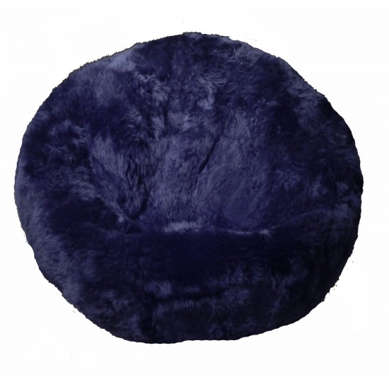 Longwool Beanbag 36x36" DARK NAVY