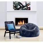 Longwool Beanbag 36x36" STEEL