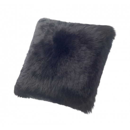 Cushion Longwool 24" Flax BLACK
