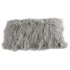 Cushion Longwool Tibetan 11x22" SILVER