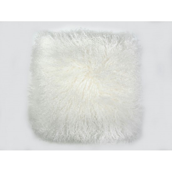 Cushion Longwool Tibetan 20" IVORY