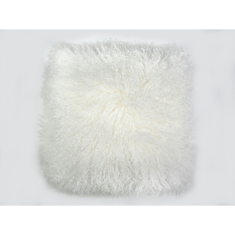 Cushion Longwool Tibetan 20" IVORY Cushion Longwool Tibetan 20" IVORY