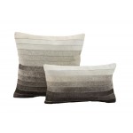 Cushion Cowhide Ombre Grey 12x20"