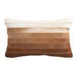 Cushion Cowhide Ombre Brown 12x20"