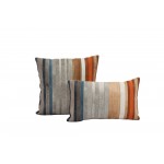 Cushion Cowhide Multi Stripe 12x20"