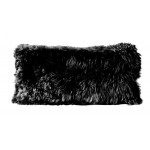 Cushion Alpaca 11x22" BLACK