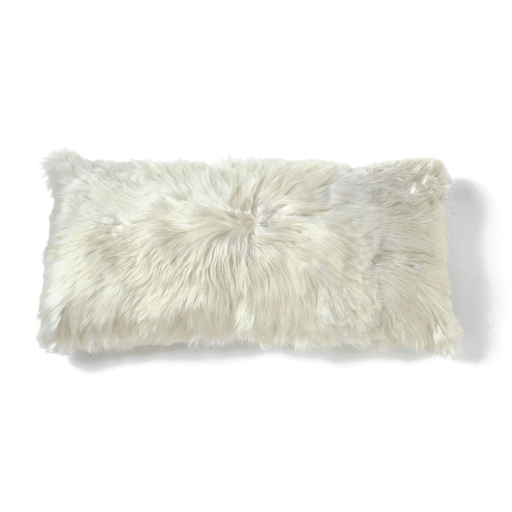 Cushion Alpaca 11x22" IVORY