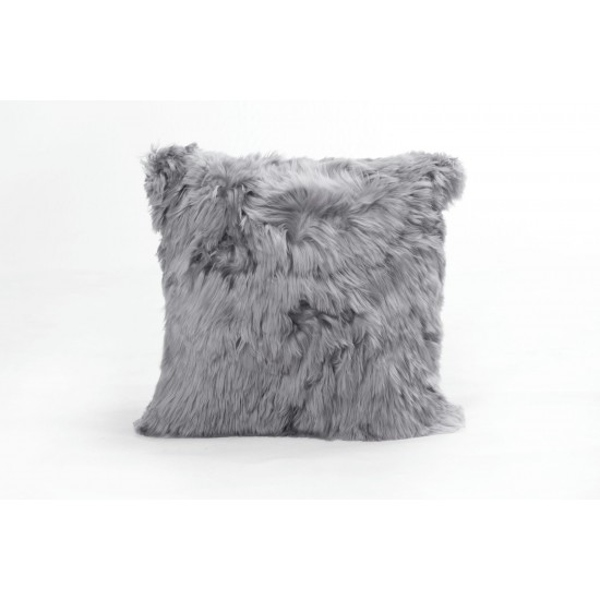 Cushion Alpaca 20" COOL GREY