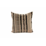 Cushion Wool/Silk SAFARI Square 20" Beige Grey Black