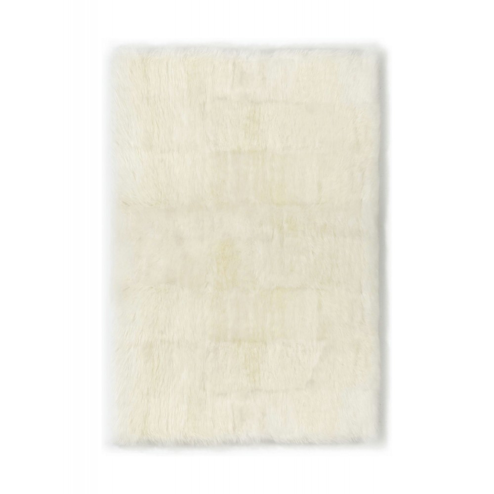 Design Rug Longwool 5X8' IVORY