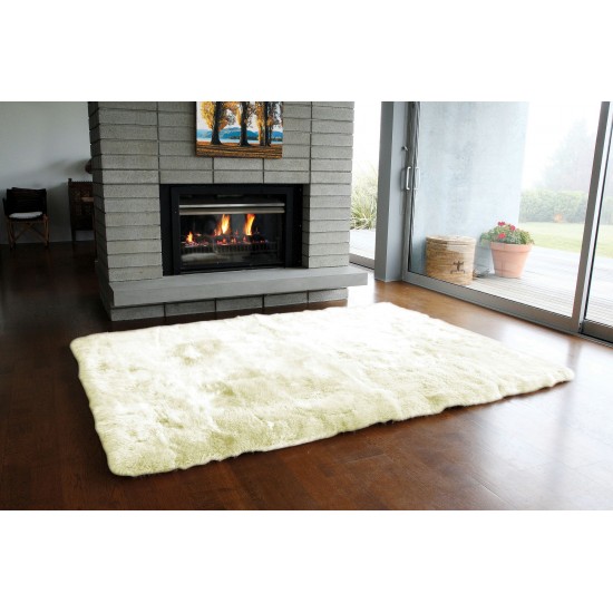 Design Rug Longwool 5X8' IVORY