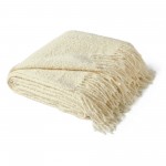 Baby Alpaca Throw 47x70" BOUCLE Ivory