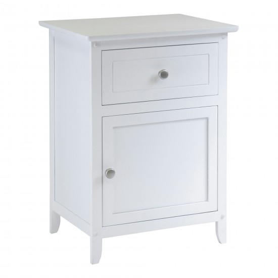 Eugene Accent Table, Nightstand, White