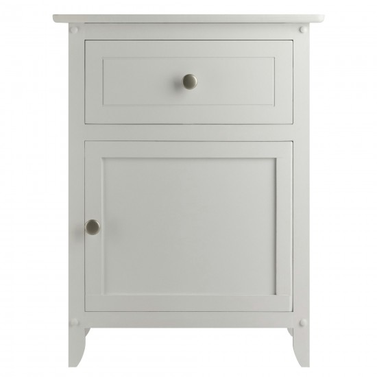 Eugene Accent Table, Nightstand, White