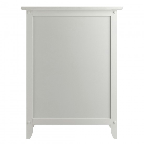 Eugene Accent Table, Nightstand, White