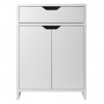 Nova 1-Drawer Storage Cabinet, White