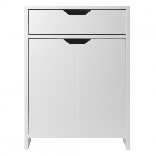 Nova 1-Drawer Storage Cabinet, White