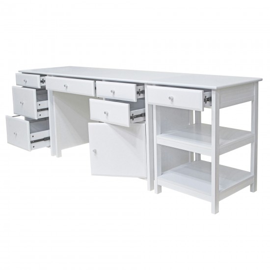 Delta 3-Pc Home Office Desk Set, White