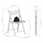 Robin 4-Pc Folding Chair Set, White