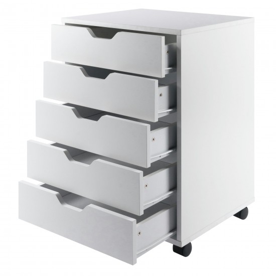 Halifax 5-Drawer Cabinet, White