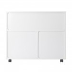 Halifax Wide Storage Cabinet, 3-Small and 2-Wide Drawers, White