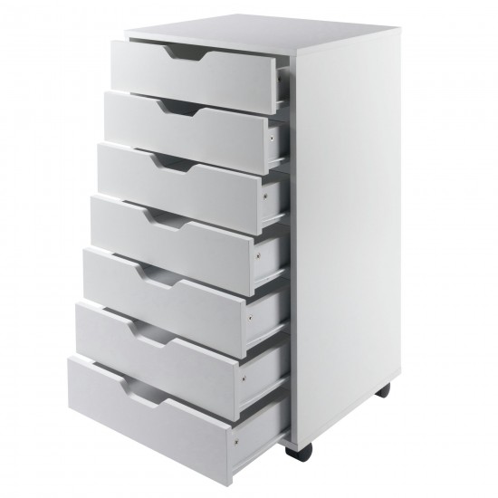 Halifax 7-Drawer Cabinet, White