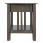 Stafford Accent Table, Oyster Gray