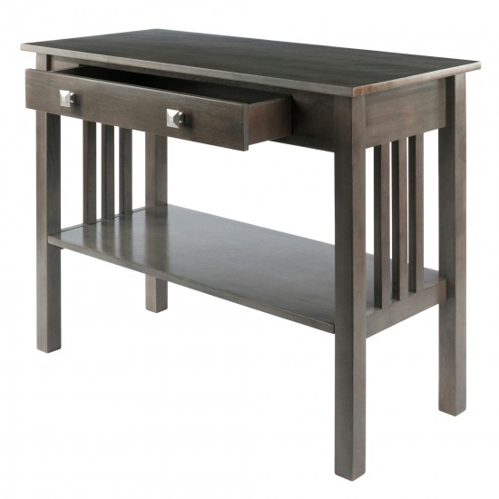 Stafford Console Hall Table, Oyster Gray