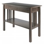 Stafford Console Hall Table, Oyster Gray