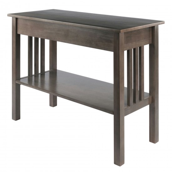 Stafford Console Hall Table, Oyster Gray