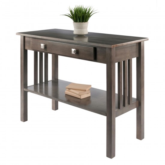 Stafford Console Hall Table, Oyster Gray