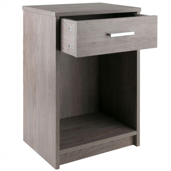 Rennick Accent Table, Nightstand, Ash Gray